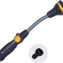 Melnor 65092-AMZ Relax Grip Head Watering Wand with QuickConnect Product Adapter Set, Short, GentleRain Shower