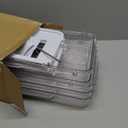 Delamu 2 Sets of 3-Tier Bathroom Under Sink Organizers and Storage, Multi-Purpose Stackable Pantry Organization and Storage, Pull Out Clear Kitchen Bathroom Cabinet Organizer with Movable Dividers (White)