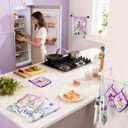 SiliFine 12 Pcs Easter Kitchen Accessories Set Easter He is Risen Oven Mitts Pot Holders Kitchen Towels Christian Religious Decorations for Home Accessories, Cooking Baking Gifts