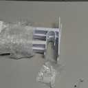 AddGrace Closet Rod Bracket Heavy Duty Shelf Brackets 8 Inch White Wall Mounted Closet Rod Support with Pole Holder Industrial Iron Shelving Supports with Hook (4 Pack)