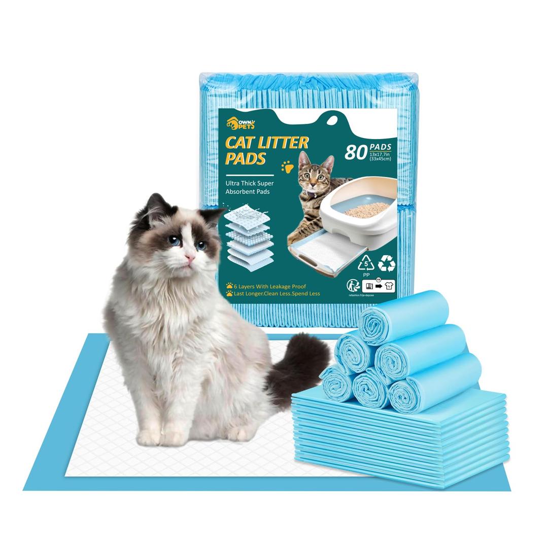 Amazon.com : Ownpets Cat Litter Mat 17.7’’ x 13’’, Refills for Cat Litter Box, Cat Liner Pads for Litter System, Leak-Proof 6-Layer with Quick-Dry ...