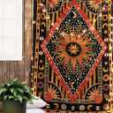 RAJRANG Large Orange Tapestry Wall Hanging 84x90 Inch Celestial Sun Moon Star Planet Spiritual Aesthetic Tapestry for Bedroom Dorm Decor (90L" x 84W")