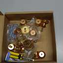 10pcs Simple Round Golden Knobs for Single Hole Pulls Elegant Cabinet Handles for Wardrobes Minimalist Design for Dressers and Closets