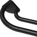 Black Double Curtain Rod 38 to 62 Inches, Blackout Wrap Around Curtain Rod for Windows, 6/8 Inch Room Darkening Telescoping Double Drapery Rod, Easy Install for Rentals & Apartments