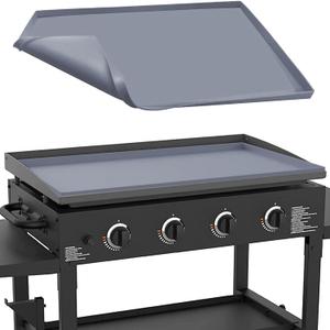 36" Silicone Griddle Mat for Blackstone 36 Inch Grill, Heavy Duty Food Grade Silicone Griddle Cover, Protect Your Grill from Dirt & Rust All Year Round (Gray)