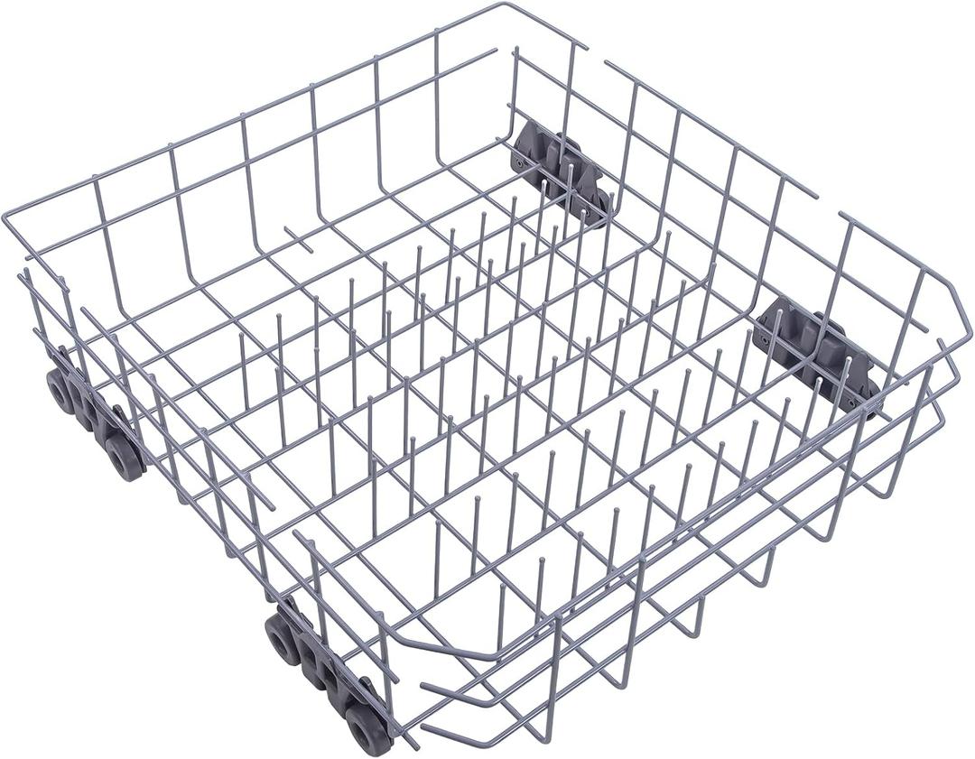 W10728159 Dishwasher Lower Rack with Wheels, Fit for Kitchenaid Dishwasher Rack, W10525646 W10780925 Dishwasher Rack Lower Intended for Maytag Dishwasher Parts Deep 22in Wide 20.8in