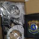 IVENRXIU Police Toys, Police Pretend Play Toys for Kids Boys and Girls, Role Play Set with Police Accessories, Handcuffs, Warning Light, Police Badge, Birthday Halloween Christmas Gifts