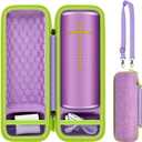 Case Compatible with Ultimate Ears Boom 4 3 Floating Speaker, Travel Carrying Storage Holder for JBL Flip 5 6 7 Bluetooth Speaker, USB Cable and Adapter (Box Only)-Lilac