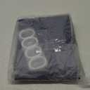 Dynamene 78 Inches Long Shower Curtain - Navy Blue Ombre Waffle Weave Fabric Shower Curtains for Bathroom, Machine Washable, Water Repellent, Tall Cloth Shower Curtain Set with 12 Hooks - 72x78 (72"W x 78"L (Pack of 1), Navy Blue)