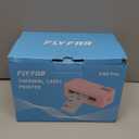 FLYFAR Bluetooth Thermal Label Printer, 4x6 Shipping Label Printer for Small Business, Compatible with Android, Windows, iPhone, Mac, Widely Used for Amazon, Shopify, Ebay, USPS, Etsy,FedEx (Pink)