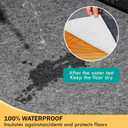 Waterproof Rug Pad 9x12 Ft, Under Area Carpet Padding, Non Slip Felt Rug Pads for Hardwood Floors, Protective Underlay Keeps Rugs in Place Without Wrinkles  9' x 12' (Rectangular), Thin