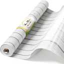 4x15ft White Wood Bulletin Board Paper for Classroom Decor, 25" x 40"