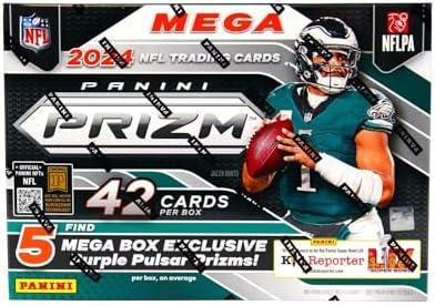 2024-25 Panini Prizm Football Hobby Mega Box 13 Open kart.