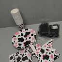 durony 198 Pieces Pink Cow Print Party Tableware Supplies Including Cowgirl Pink Cow Party Plates Spoons Forks Knife Cups Napkins Serves for 28 Banner and Tablecloths for Cow Theme Party Decorations