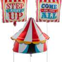 Carnival Mylar Balloons - 3 Pieces