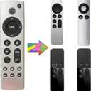 Universal Replacement Remote for Apple TV 4K/ Gen 1 2 3 4/ HD A2843 A2737 A2169 A1842 A1625 A1427 A1469 A1378 A1218, No Voice Command Included