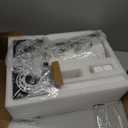 Wall Sconces Sets of 2, Retro Industrial Wall Lamps, Hardwired Bathroom Vanity Sconces Wall Lighting with White Fabric Shade, Indoor Wall Lights for Bedroom Living Room Corridor Black