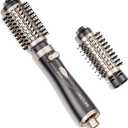 DAILYLIFE Rotating Hair Dryer Brush, 2 Brushes (1.5" & 2") Included, Blow Dryer Brush with Ionic Function, ALCI Safety Plug and Ceramic Coating (Gold)