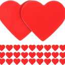40pcs Love Heart Fridge Magnets Cute Refrigerator Magnets Set Love Heart Refrigerator Magnets Red Magnets for Valentines Board Home Office