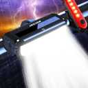 Bright Bike Light for Night Riding, USB Rechargeable Bicycle Light, Bicycle Headlight Set, Daytime Running Light, Waterproof Bike Headlight and Taillight for Adult Kid Mountain MTB Off-Road Cycling