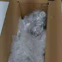 VINLUZ 6 Light Contemporary Chandelier Brushed Nickel Modern Pendant Lighting Cylinder Clear Glass Shaded Classic Ceiling Light Fixtures for Living Room Dining Room Kitchen