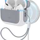 ESR for AirPods Pro 2 Case, Compatible with Airpods Pro Case 2nd / 1st Generation (2023/2022/2019), Compatible with MagSafe, Full Drop Protection Cover with Lanyard, White