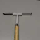 Multi-Functional Glass Wiper Tool Long Wooden Handle Silicone Water Removal Squeegee for Home Window Cleaning and Bathroom Use