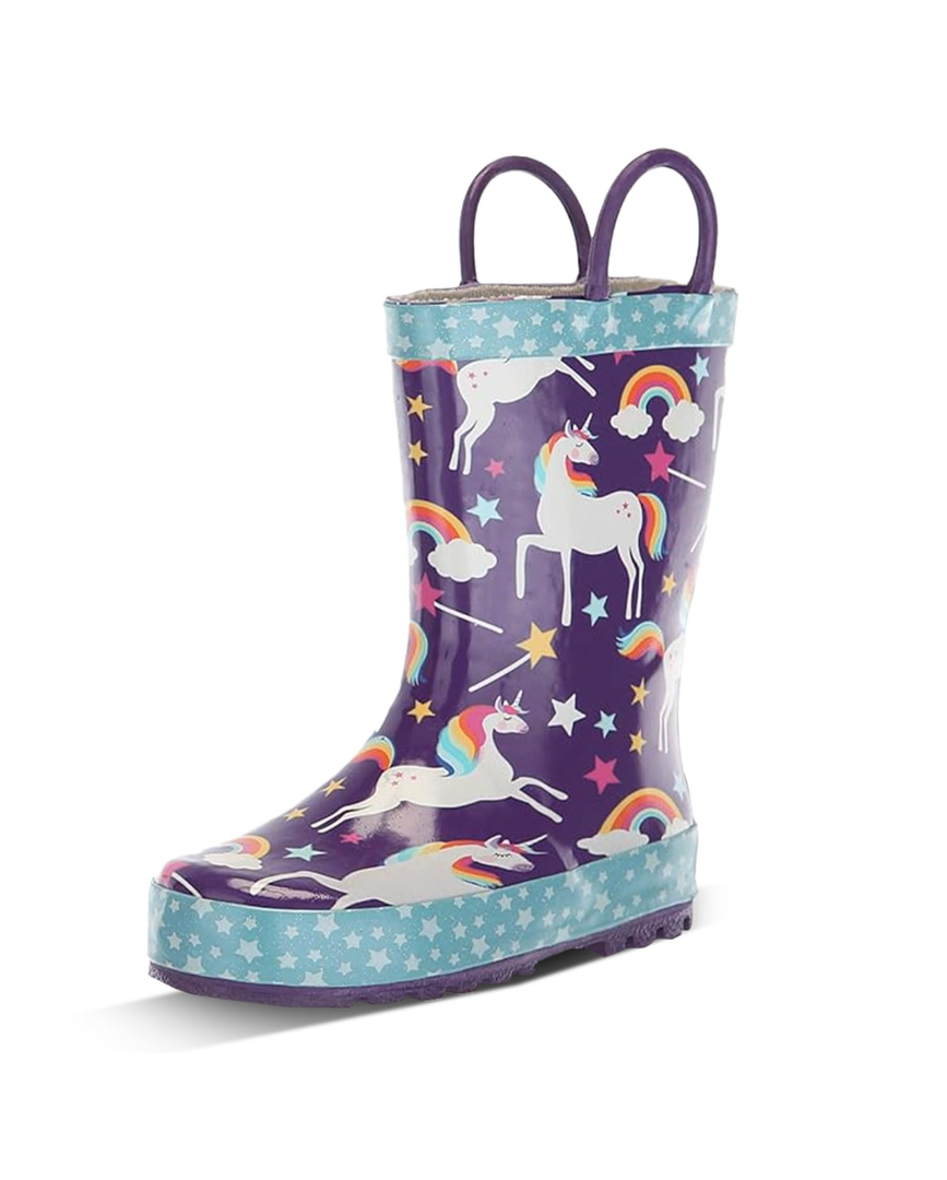 Western Chief Rain Boots with Pull on Handles for Toddlers and Kids - Premium Waterproof Boots for Boys and Girls Size 11