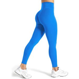 Unthewe High Waisted Butt Lifting Workout Gym Leggings for Women Buttery Soft Athletic Yoga Pants (Medium, #1 Royal Blue)