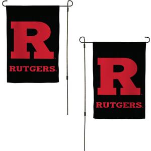 Desert Cactus Rutgers R Garden Flag  19 x 12 inch Rutgers Scarlet Knights Banner, For Outdoor Display and Events (Design C)