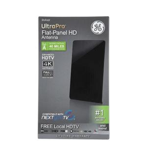 GE UltraPro Flat Panel HD Indoor Antenna Free Local HDTV 4K UltraHD Full 1080P H
