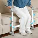 Couch Stand Assist Aid for Elderly, Height&Width Adjustable Sofa Lift Assist Devices for Seniors Sit to Stand, Non-Slip Toilet Safety Rails, Standing Support Aids with Steel Tubes,350 lbs