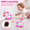 Toy for 1 Year Old Girl Gifts, Unicorn Baby Toys 6-12-18 Months, Musical Learning Toy, 1st Birthday Gift for 1 Year Old Girl Toys, Bilingual Educational Toy with Music & Light for Toddler