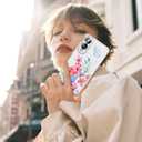 CameCosy Compatible for Samsung Galaxy S25 Edge Case, Pretty Wild Flowers Pattern Slim TPU Shockproof Transparent Protective Case Cover for Samsung Galaxy S25 Edge 6.6inch