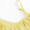 3 x LIZENS Girls Two Piece Swimwear Ruffle Trim 2-12Years Flounce Striped Beach Bathing Suit (3-4T, Yellow)