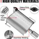 Rear Exhaust Muffler Compatible With 2010-2019 Subaru Legacy 2.5L Muffler Exhaust