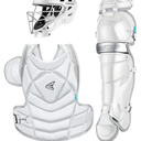 Easton | JEN SCHRO The Fundamental Fastpitch Softball Catcher's Equipment | Box Set | NOCSAE Certified | White, Size Small