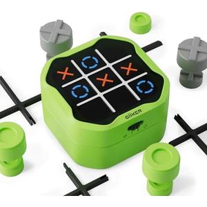 GiiKER Tic Tac Toe Bolt Game, Original 3-in-1 Handheld Puzzle Game, Portable Travel Games for Car Ride, Toys Gift Idea for Kids and Adults, Birthday Gifts for Boys Girls