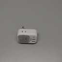 TESSAN Brazil Power Adapter, US to Brazil Travel Plug with 4 American Outlets 3 USB Charger (1 USB C Port), Type N Adaptor for USA to Brazilian Brasil