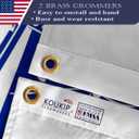 Double Sided White US Army Flags 3x5 Outdoor Made In USA Heavy Duty 3Ply Polyester United States Flag Banners with White Starting Tape and 2 Brass Grommets