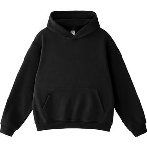 FAIABLE Mens Super Soft Oversized Hoodie Acid Wash Heavyweight Fashion Hoodies & Sweatshirts for Men Women Couples (Small, Black)