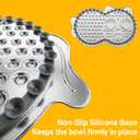 Heavy Duty Stainless Steel Lick Mat for Dogs & Cats - 15"10" Large Metal Dog Licking Mat, Chew Proof Slow Feeder Mat with Suction Cups for Puppy & Cat, Dishwasher Safe, Whisker-Friendly