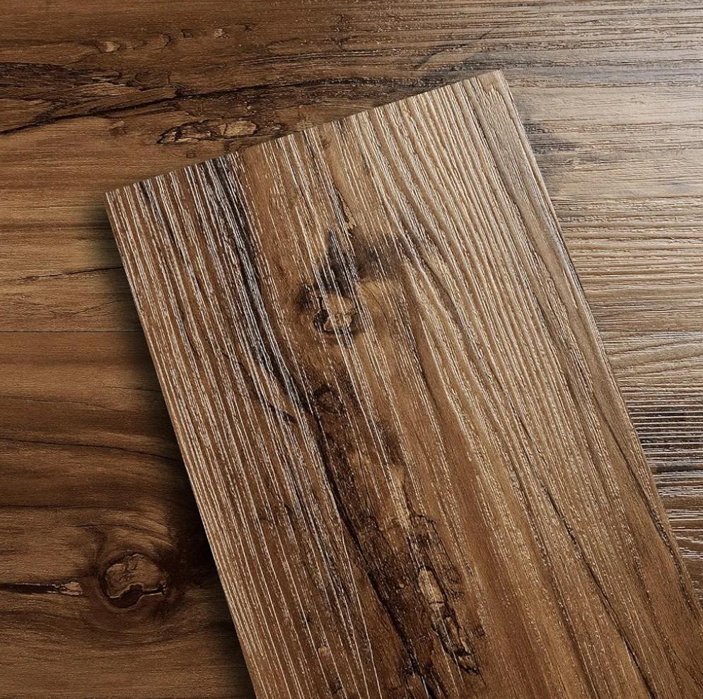 LaCheery 36-Pack 36"x6" Peel and Stick Floor Tile Wood Floor Tiles Brown Wood Peel and Stick Flooring for Bathroom Kitchen Vinyl Flooring Planks Waterproof Vinyl Plank Tiles Self Adhesive Removable