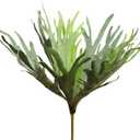 Velener Artificial Staghorn Fern Plants Without Pot-20.9 Inches, Unique Waterproof Faux Staghorn Fern for Garden, Fall Autumn Decoration 