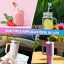 8Pcs B Butterfly Glitter Cap Straw Cover Cap for Stanley Cup 40oz/30oz Accessories, 10mm Reusable Cute Drinking Straw Topper Accessories, Portable Protector Plugs Decorations Gifts for Party Favors