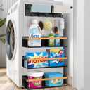 4 Pack Magnetic Shelves for Washing Machine Magnetic Shelf for Fridge Powerful Magnetic Shelves with Double Sided Tape for Laundry Room Kitchen Bathroom Organization