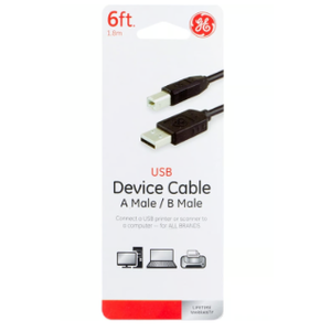 GE 6ft. Micro USB 2.0 Charging Cable, Black