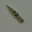 9" Gold Plastic Round Spear for Indoor or Parade Flagpole Finial Topper