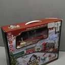 Christmas Train - Remote Control Train Set w/Steam Light & Sound, Electric Train Toys for Around Under Christmas Tree, Rechargeable Toy Train for Boys Girls Toddler Model Train Set for Kids