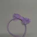 4.5-Inch Organza Headband-Enchanting Fairy-Tale Princess Hair Accessories for Girls, Toddlers, Kids, and Teens -Purple